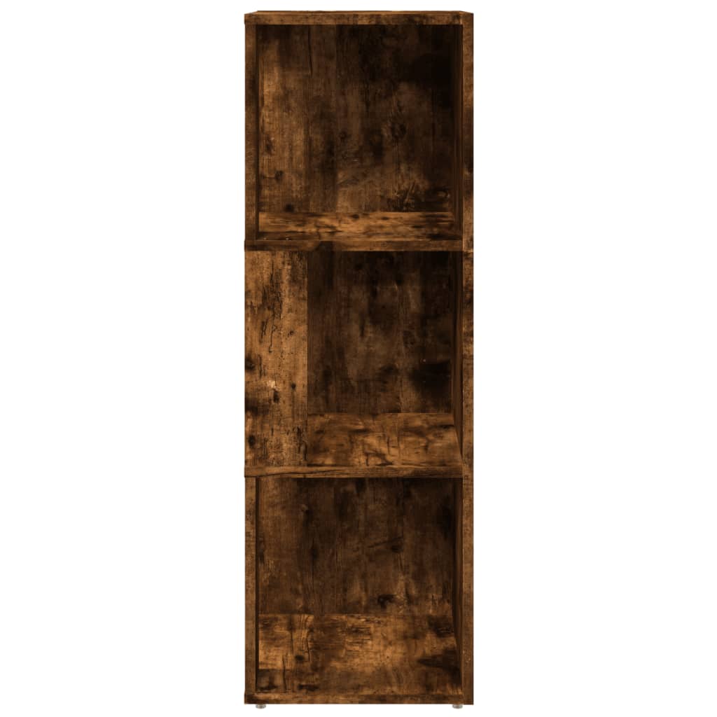 Hjørneskap røkt eik 33x33x100 cm konstruert tre