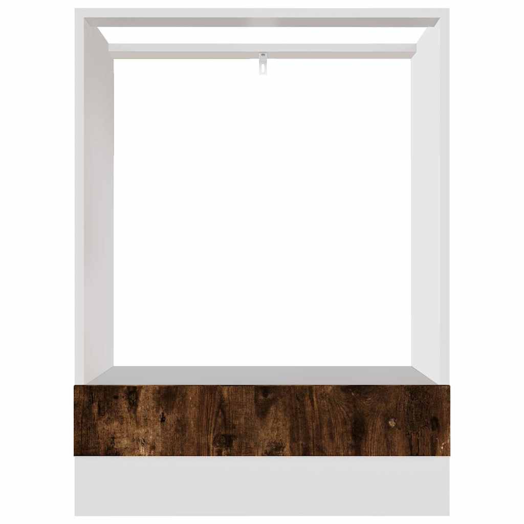 Ovnskap "Riga" røkt eik 60x46x81,5 cm konstruert tre