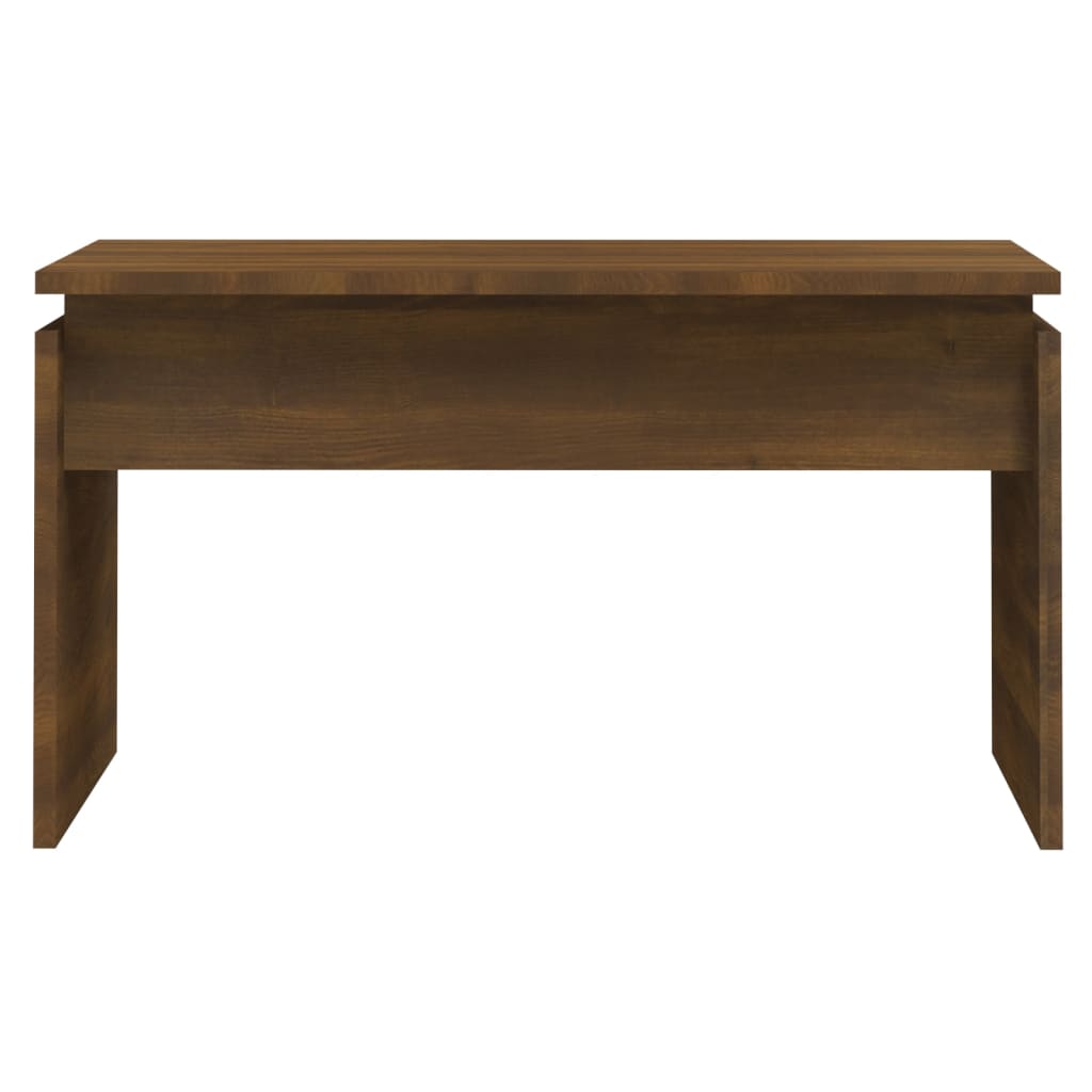 Salongbord brun eik 68x50x38 cm konstruert tre