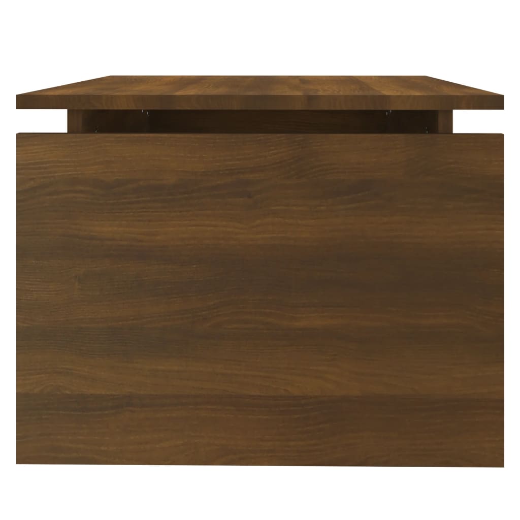 Salongbord brun eik 68x50x38 cm konstruert tre