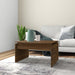 Salongbord brun eik 68x50x38 cm konstruert tre