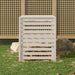 Kompostkasse hvid 82,5x82,5x99,5 cm heltre furu