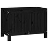 Putekasse svart 76x42,5x54 cm heltre furu