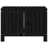Putekasse svart 76x42,5x54 cm heltre furu