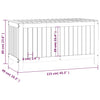 Putekasse 115x49x60 cm heltre furu