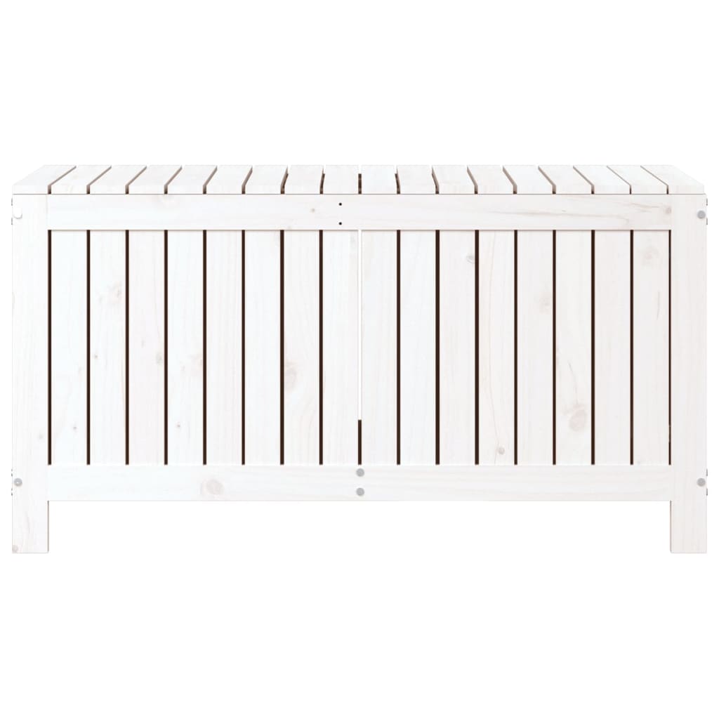 Putekasse hvit 115x49x60 cm heltre furu