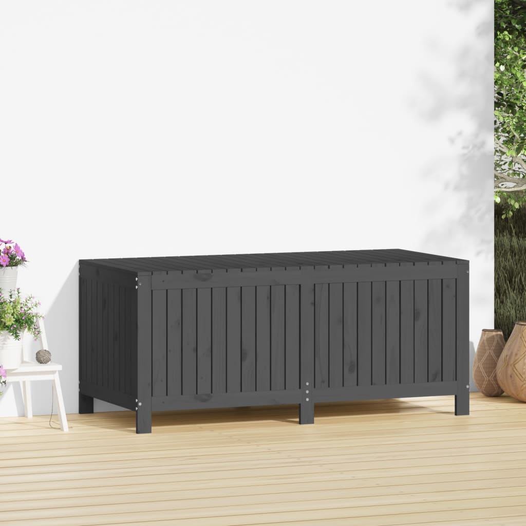 Putekasse grå 147x68x64 cm heltre furu