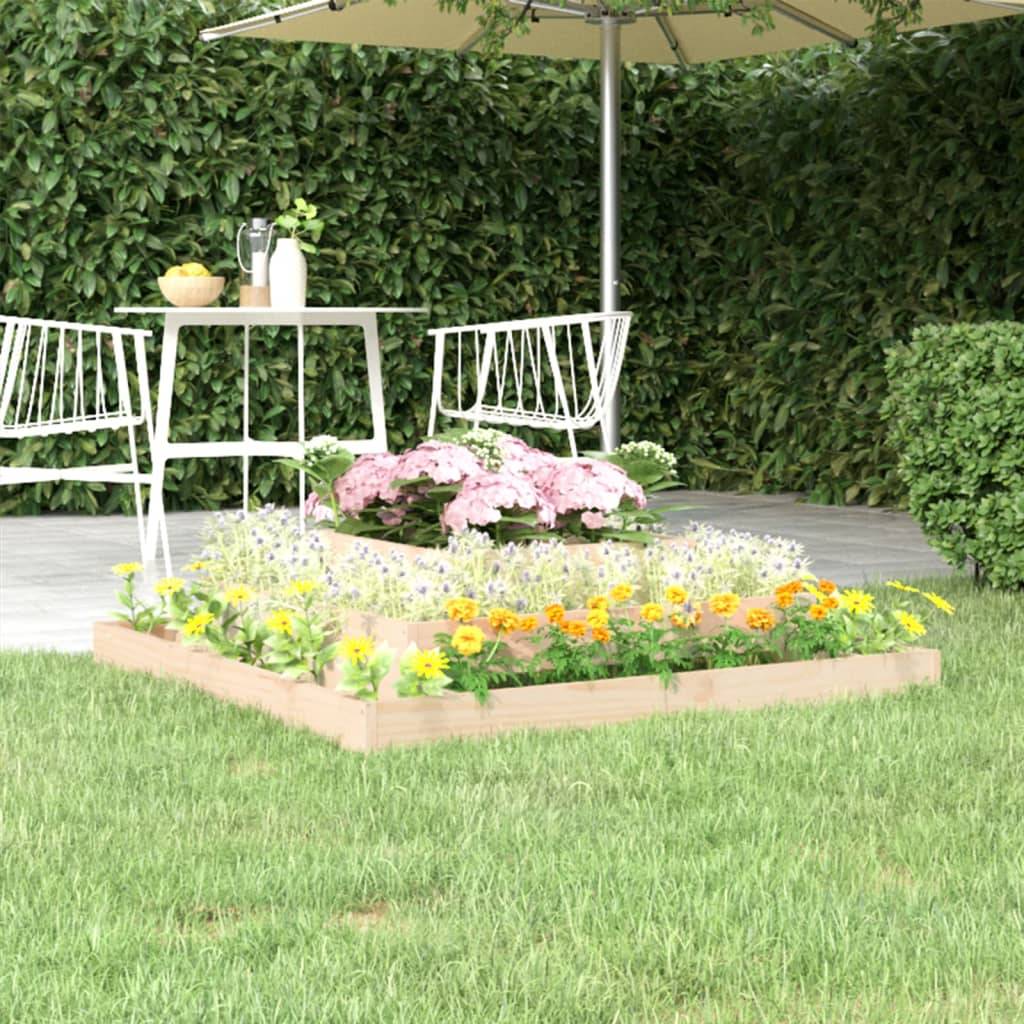Plantekasse 110x110x27 cm heltre furu