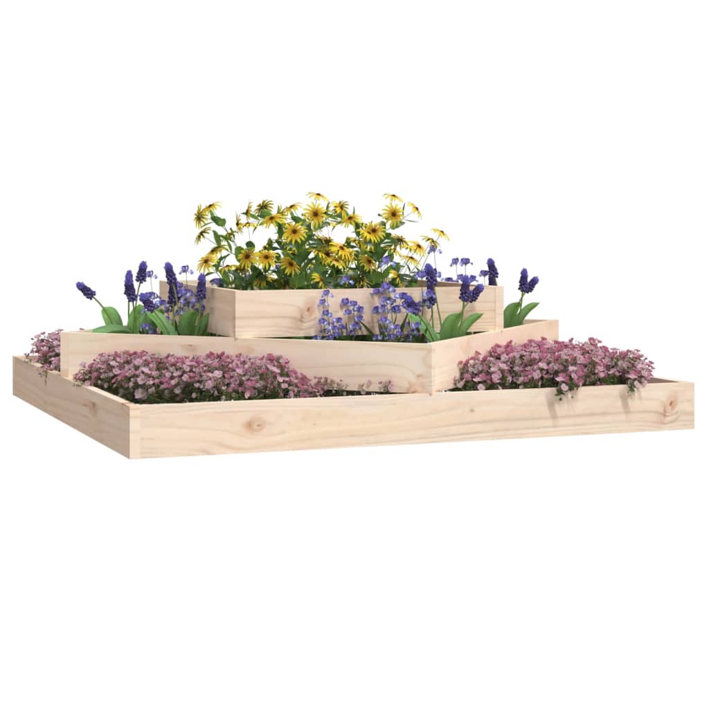 Plantekasse 112x112x27 cm heltre furu