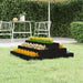 Plantekasse svart 80x80x27 cm heltre furu