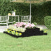 Plantekasse svart 110x110x27 cm heltre furu