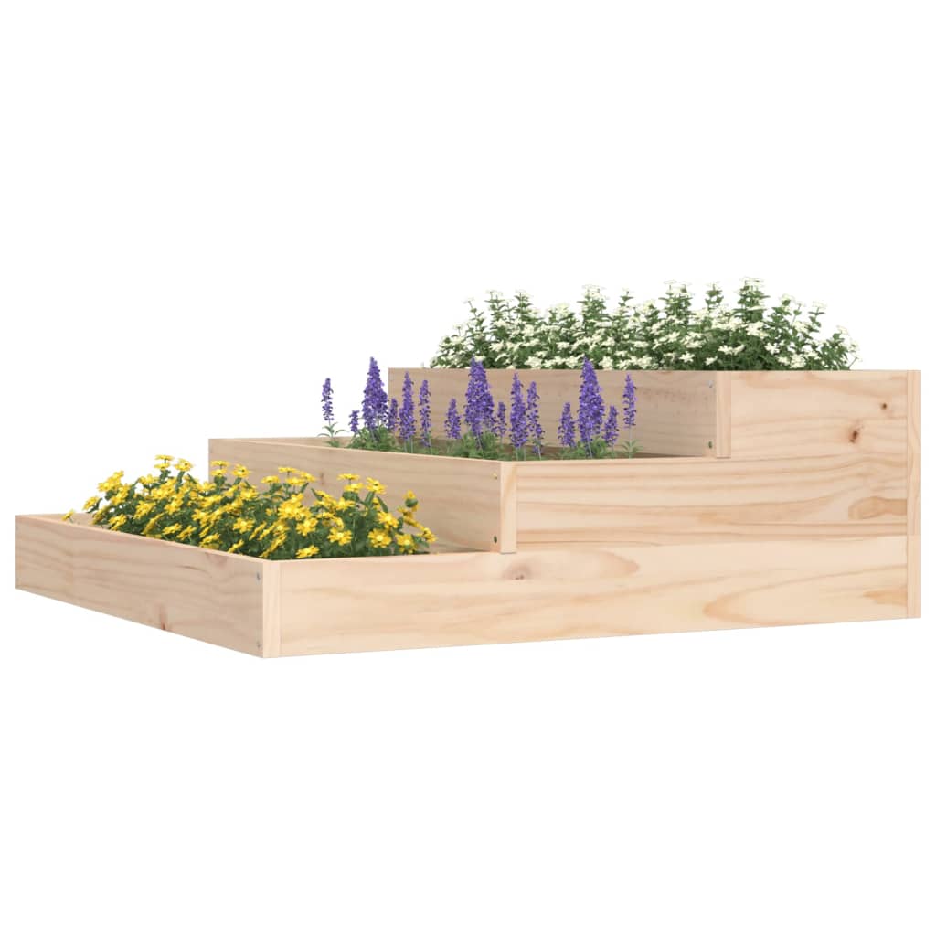 Plantekasse 78x78x27 cm heltre furu