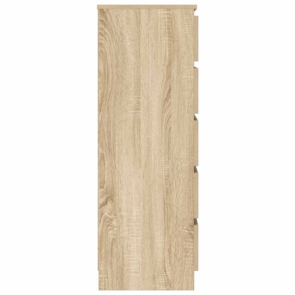 Kommode sonoma eik 60x36x103 cm konstruert tre vidaXL