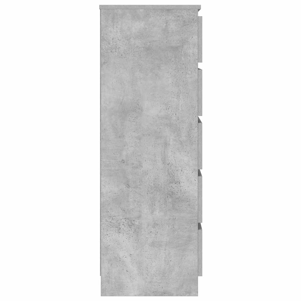 Kommode betonggrå 60x36x103 cm konstruert tre
