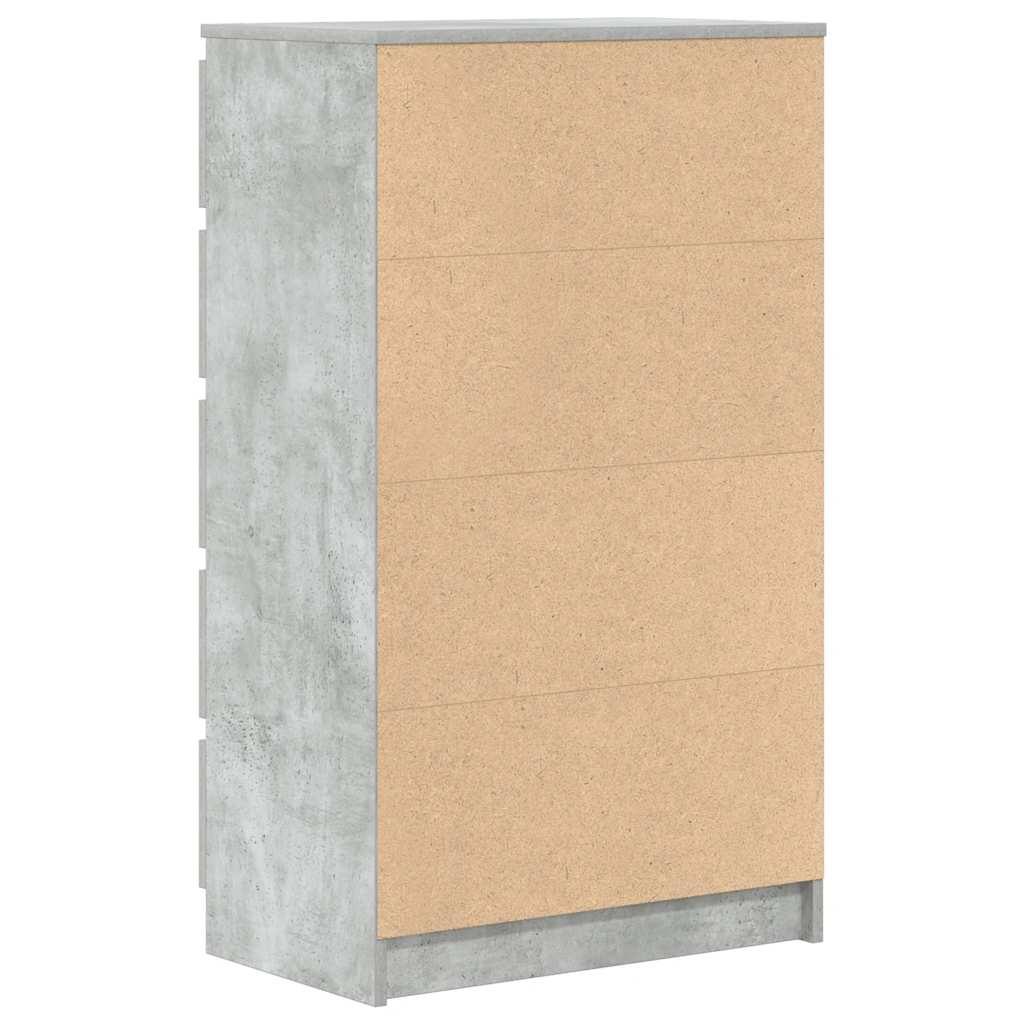 Kommode betonggrå 60x36x103 cm konstruert tre