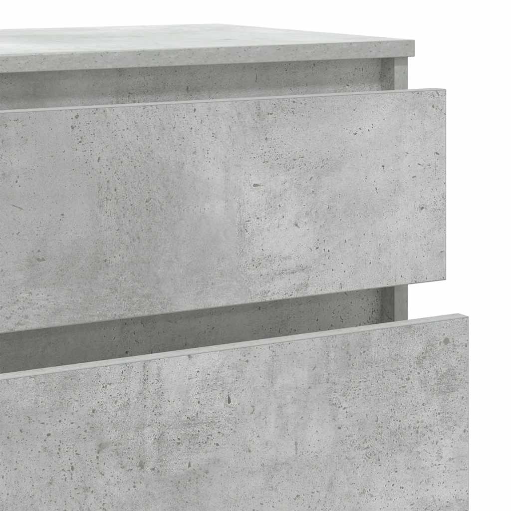 Kommode betonggrå 60x36x103 cm konstruert tre