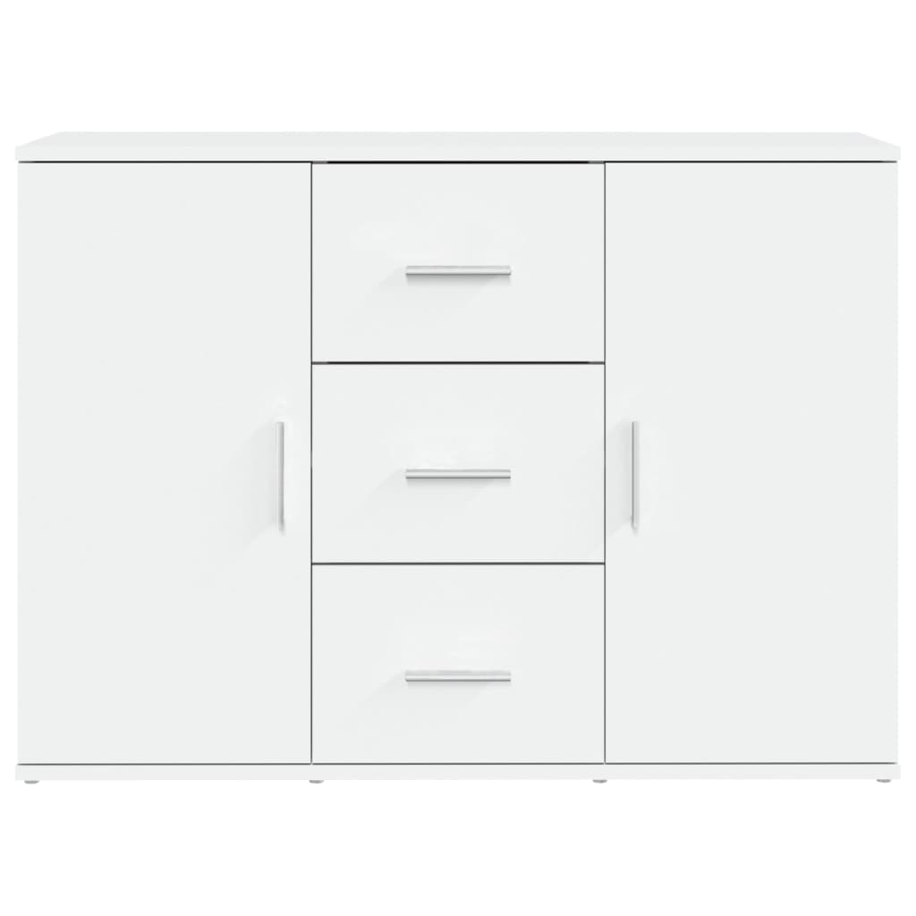 Skjenk hvit 91x29,5x65 cm konstruert tre