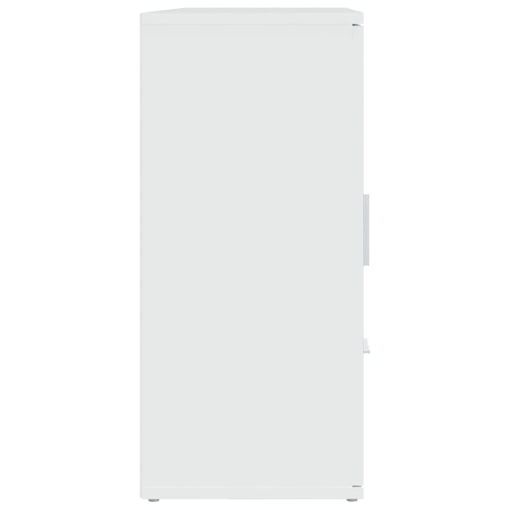 Skjenk hvit 91x29,5x65 cm konstruert tre