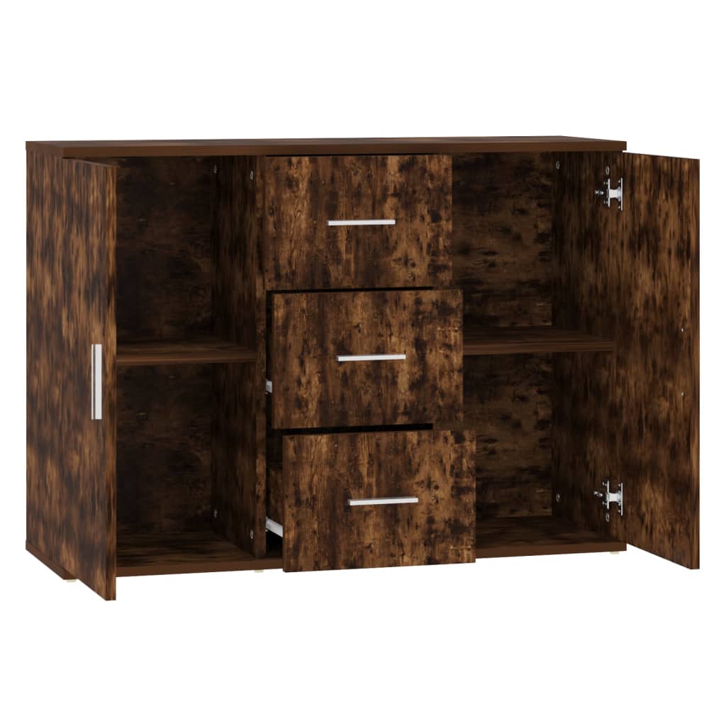 Skjenk røkt eik 91x29,5x65 cm konstruert tre
