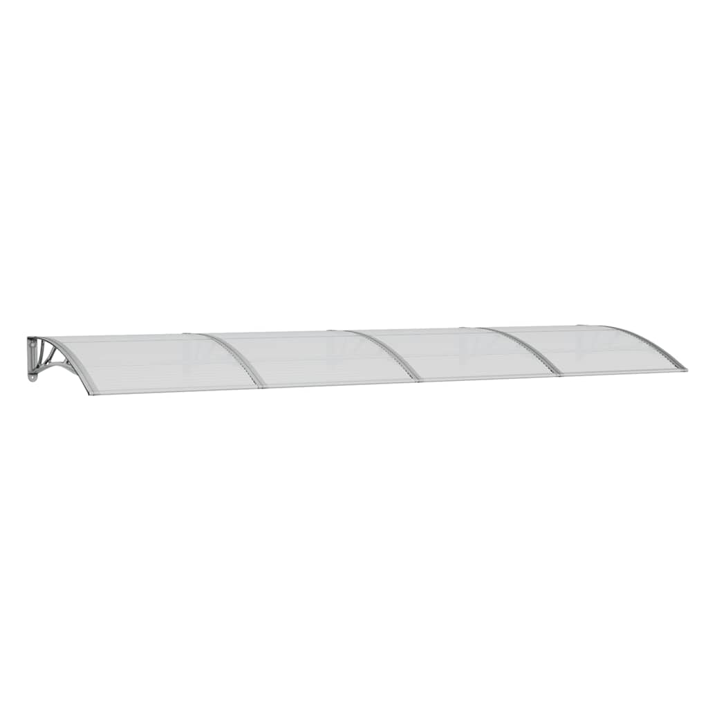 Dørmarkise grå 350x100 cm polykarbonat