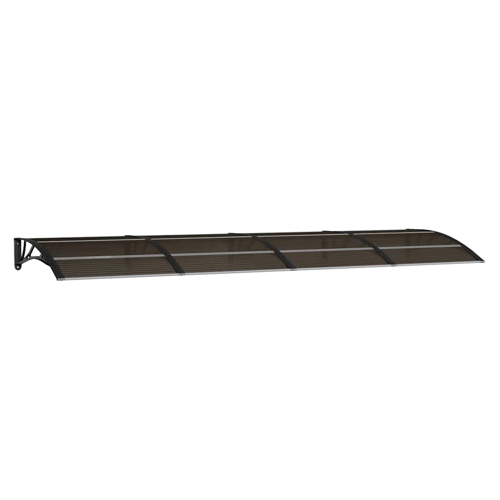 Dørmarkise svart 350x100 cm polykarbonat