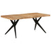 Spisebord svart 180x90x77 cm heltre akasie