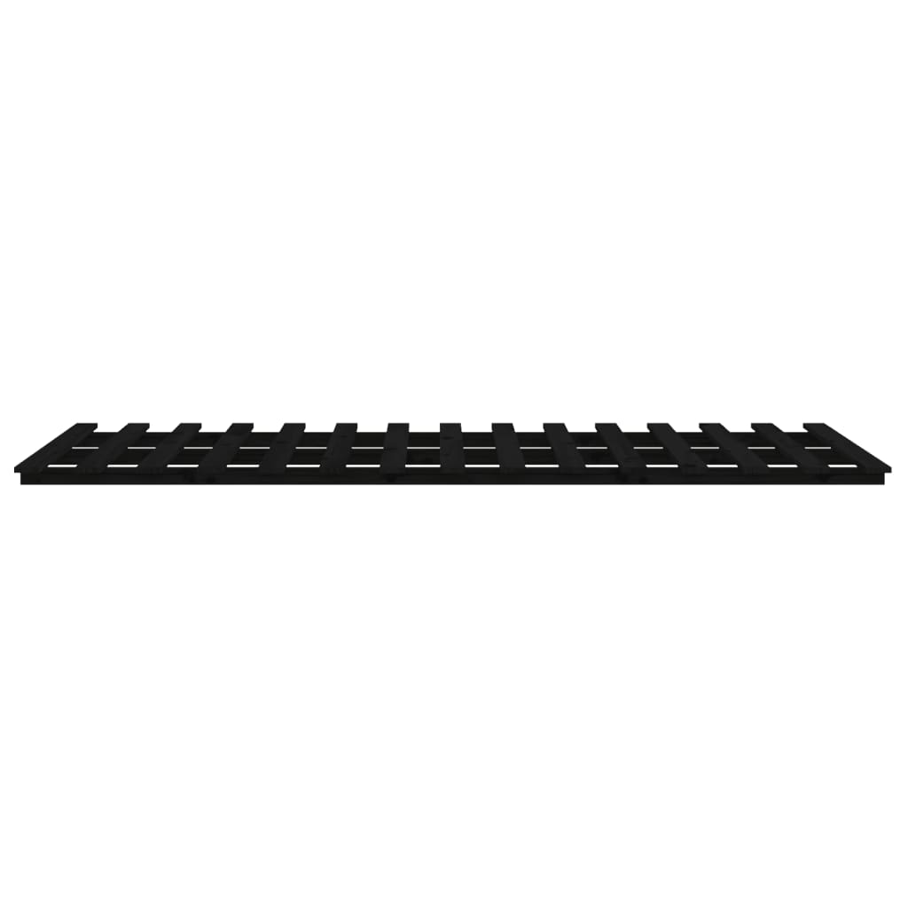 Sengeramme svart 75x190 cm heltre furu vidaXL
