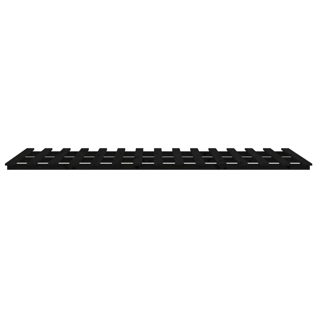 Sengeramme svart 140x190 cm heltre furu