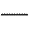 Sengeramme svart 140x190 cm heltre furu