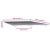 Sengeramme svart 140x190 cm heltre furu