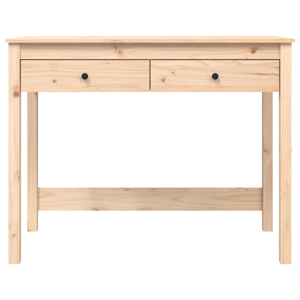 Skrivebord med skuffer 100x50x78 cm heltre furu