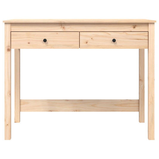 Skrivebord med skuffer 100x50x78 cm heltre furu