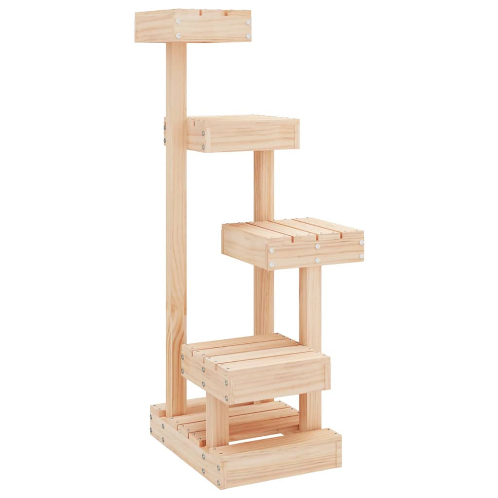 Kattetre 45,5x49x103 cm heltre furu vidaXL