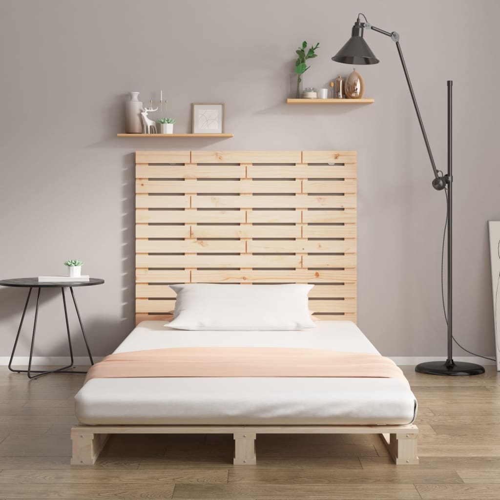 Veggmontert hodegavl 106x3x91,5 cm heltre furu vidaXL