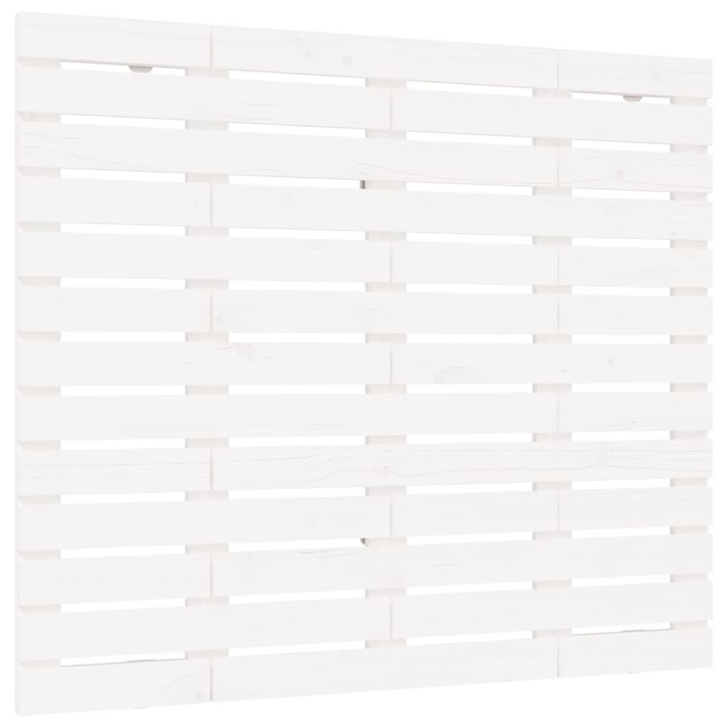 Veggmontert sengegavl hvit 96x3x91,5 cm heltre furu