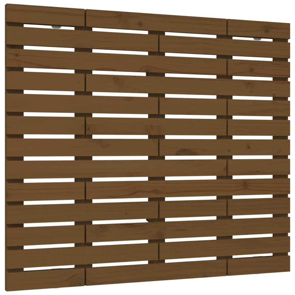 Veggmontert hodegavl honningbrun 96x3x91,5 cm heltre furu
