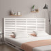 Veggmontert sengegavl hvit 166x3x91,5 cm heltre furu