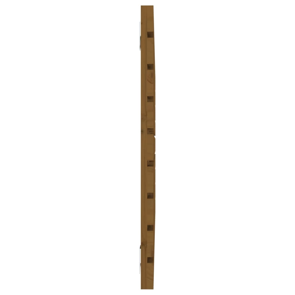 Veggmontert hodegavl honningbrun 106x3x63 cm heltre furu