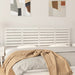 Veggmontert sengegavl hvit 206x3x63 cm heltre furu