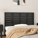 Veggmontert sengegavl svart 146x3x63 cm heltre furu
