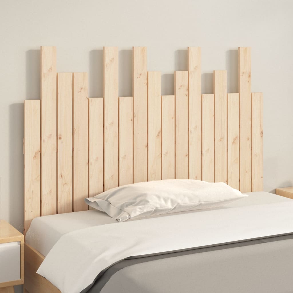 Veggmontert sengegavl 108x3x80 cm heltre furu