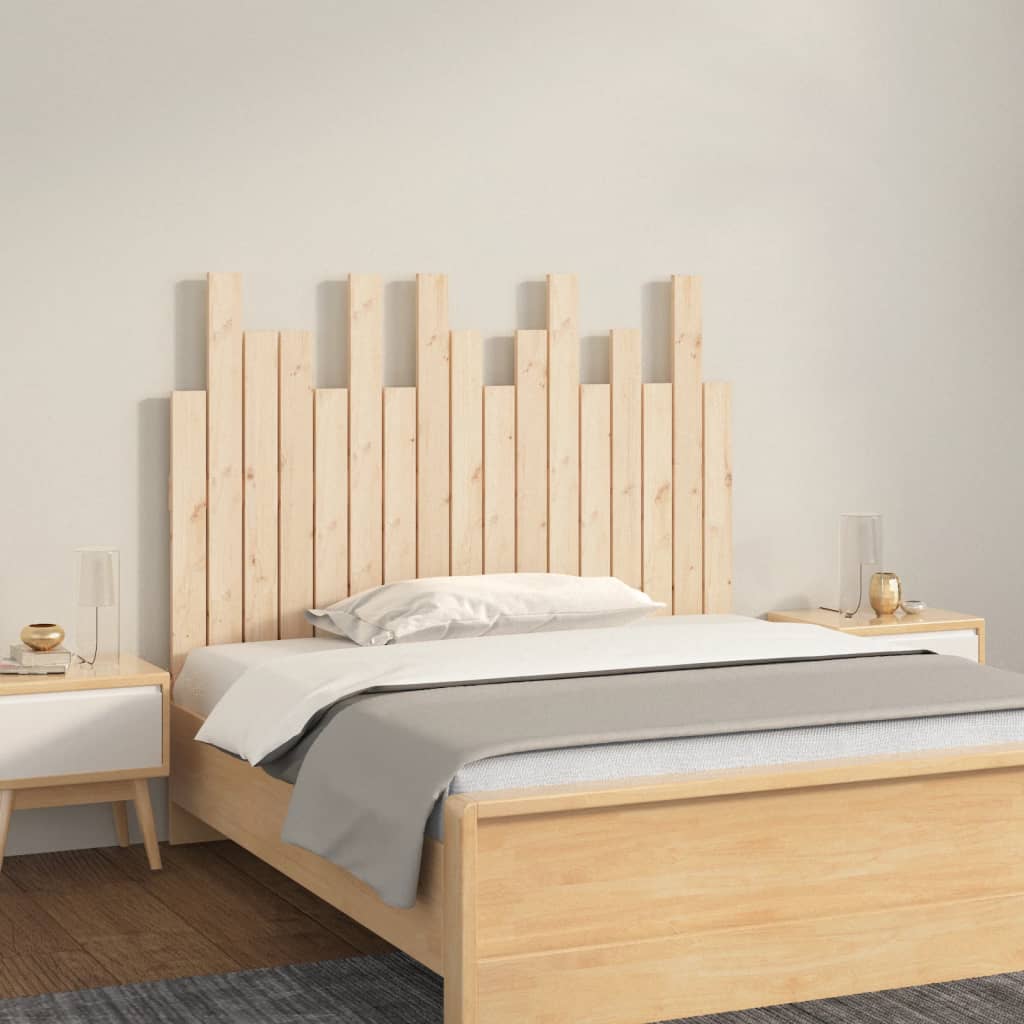Veggmontert sengegavl 108x3x80 cm heltre furu