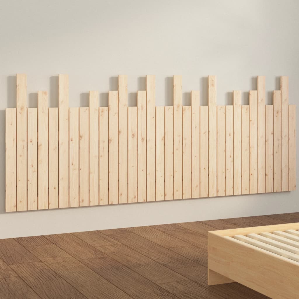 Veggmontert sengegavl 204x3x80 cm heltre furu