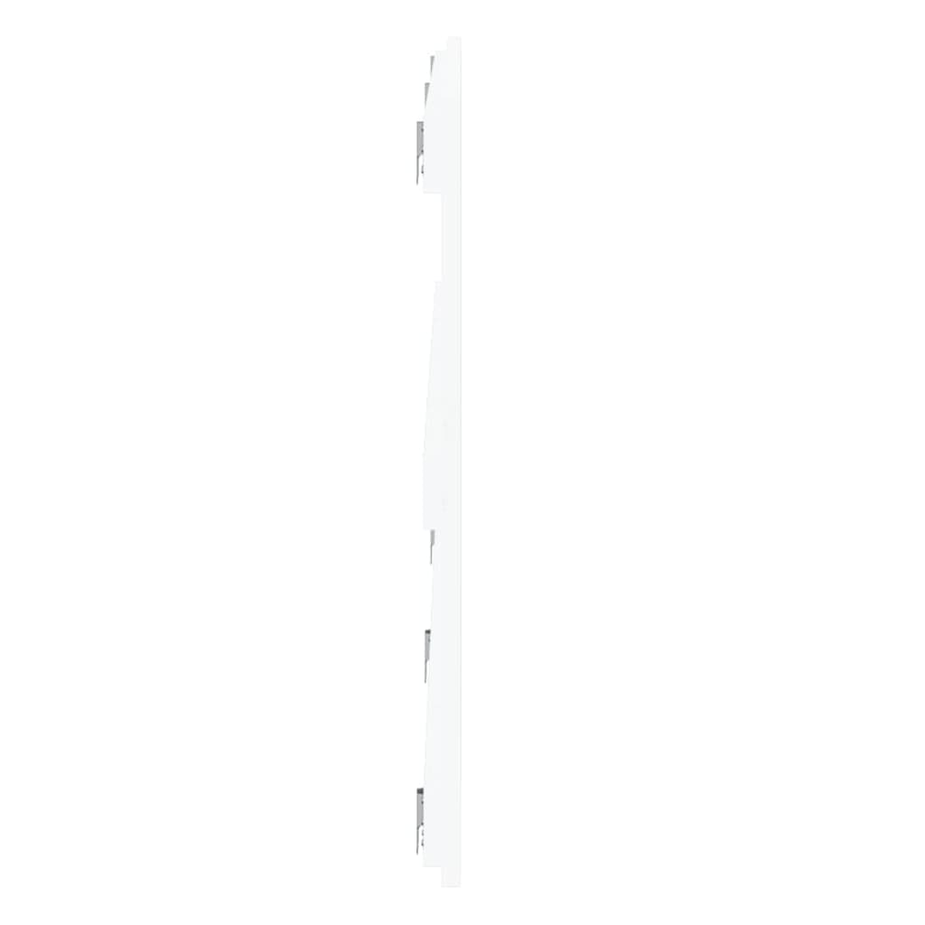 Veggmontert sengegavl hvit 204x3x60 cm heltre furu