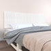 Veggmontert sengegavl hvit 204x3x60 cm heltre furu