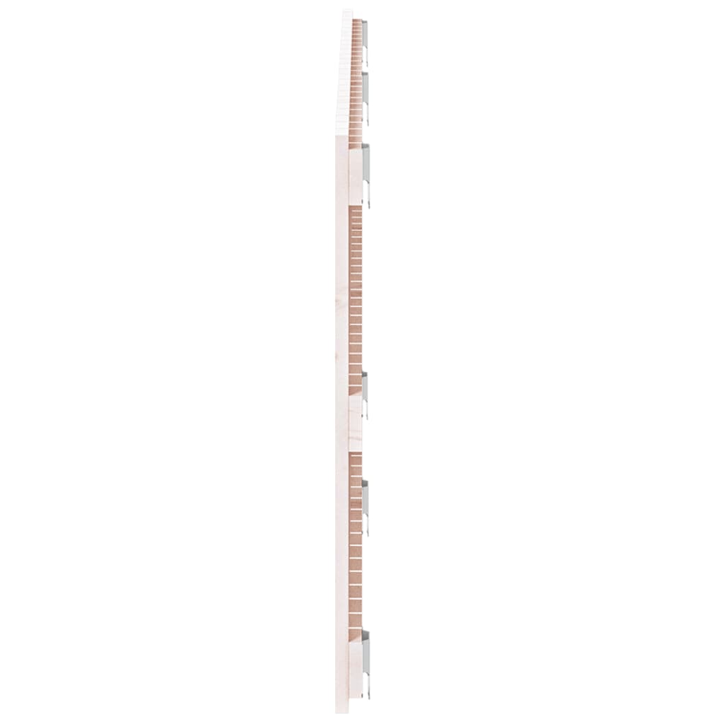 Veggmontert sengegavl hvit 159,5x3x60 cm heltre furu