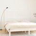 Veggmontert sengegavl hvit 204x3x110 cm heltre furu