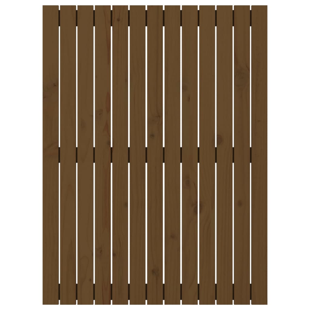 Veggmontert hodegavl honningbrun 82,5x3x110 cm heltre furu