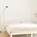 Veggmontert sengegavl hvit 185x3x110 cm heltre furu