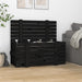 Putekasse svart 91x40,5x42 cm heltre furu